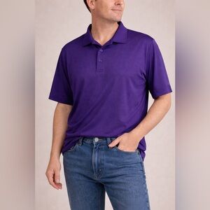 Men’s Cutter & Buck “CB Drytec” Purple Golf Polo Shirt